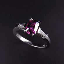 Load image into Gallery viewer, Purple Sapphire and Diamond Ring
